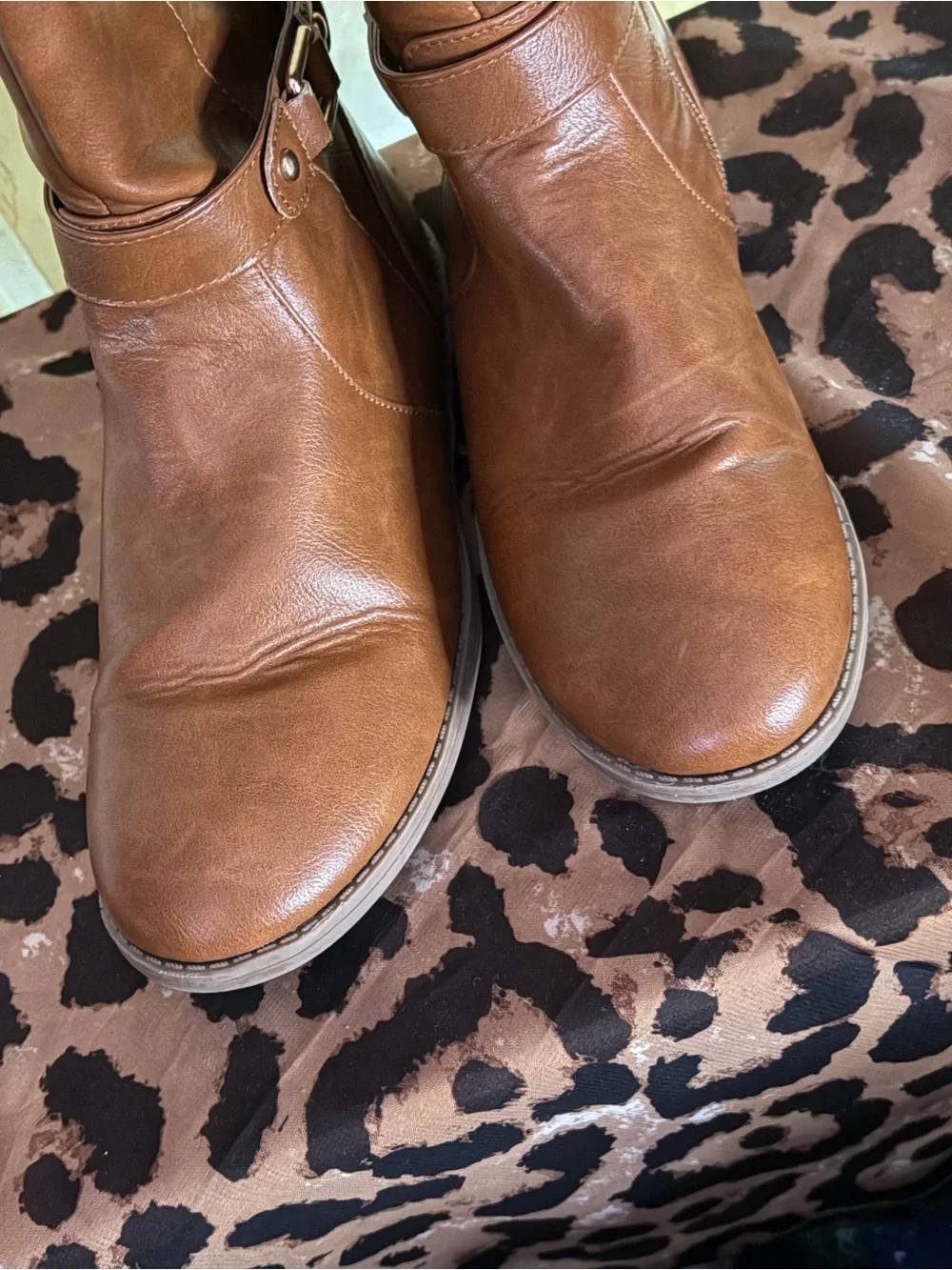 The Children's Place Brown Mid-Calf Buckle Boots